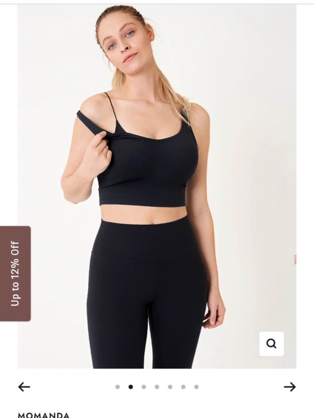 momanda Black Seamless Nursing Bralette - Adjustable Straps